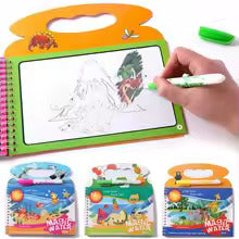 Magical Water Drawing Book – Reusable Montessori Coloring Toy for Kids