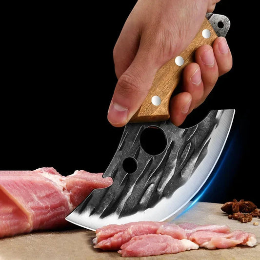 Hand-Forged Meat Cutting Knife – Professional Chef & Butcher Knife