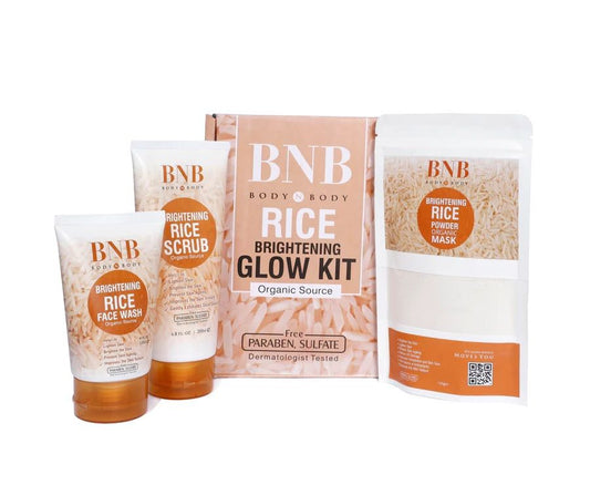BNB Rice Extract Bright & Glow Kit (Pack of 3 – Golden Cap)